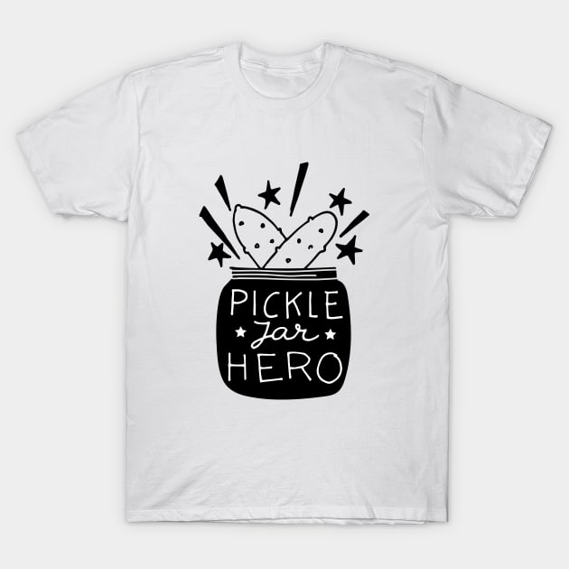 Pickle jar hero T-Shirt by nataliagonzalez